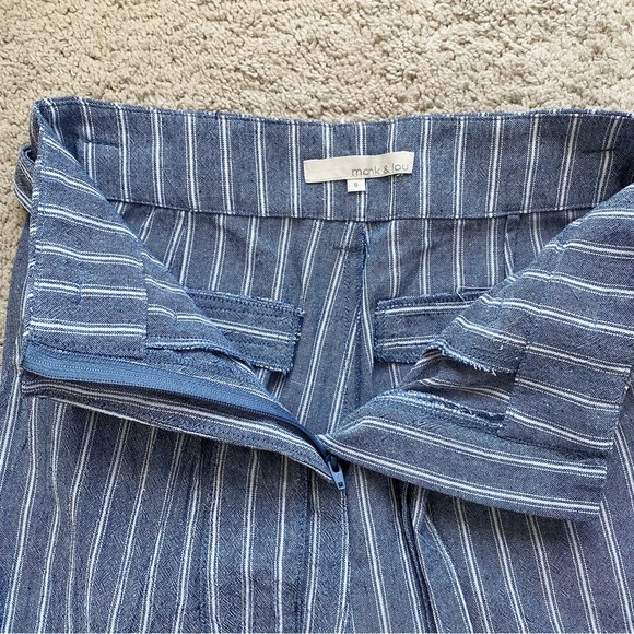 Monk & Lou chambray high rise pants - Picture 4 of 10